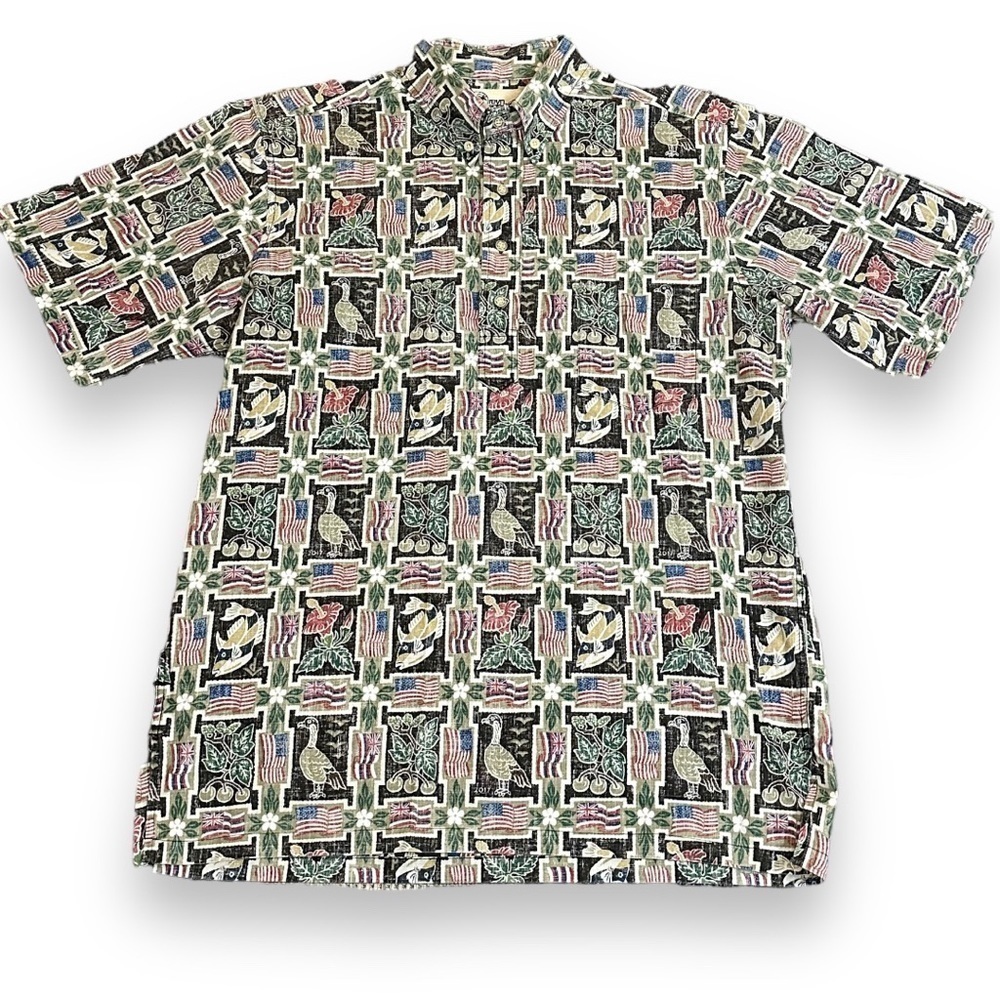 Reyn Spooner. 4 Button Pull Over. 2017 Fourth of July Collectable. 🇺🇸